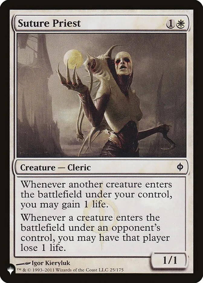 2020 The List Suture Priest #NPH-25 common card image