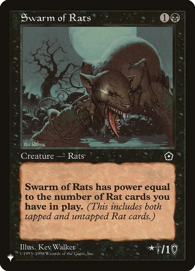 2020 The List Swarm of Rats #P02-89 common card image