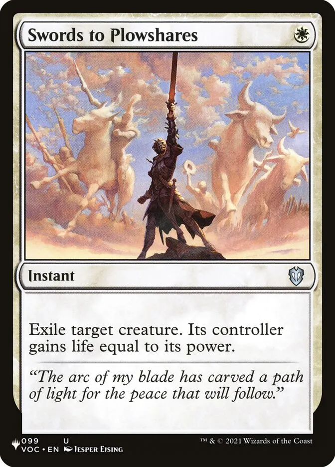 2020 The List Swords to Plowshares #VOC-99 uncommon card image