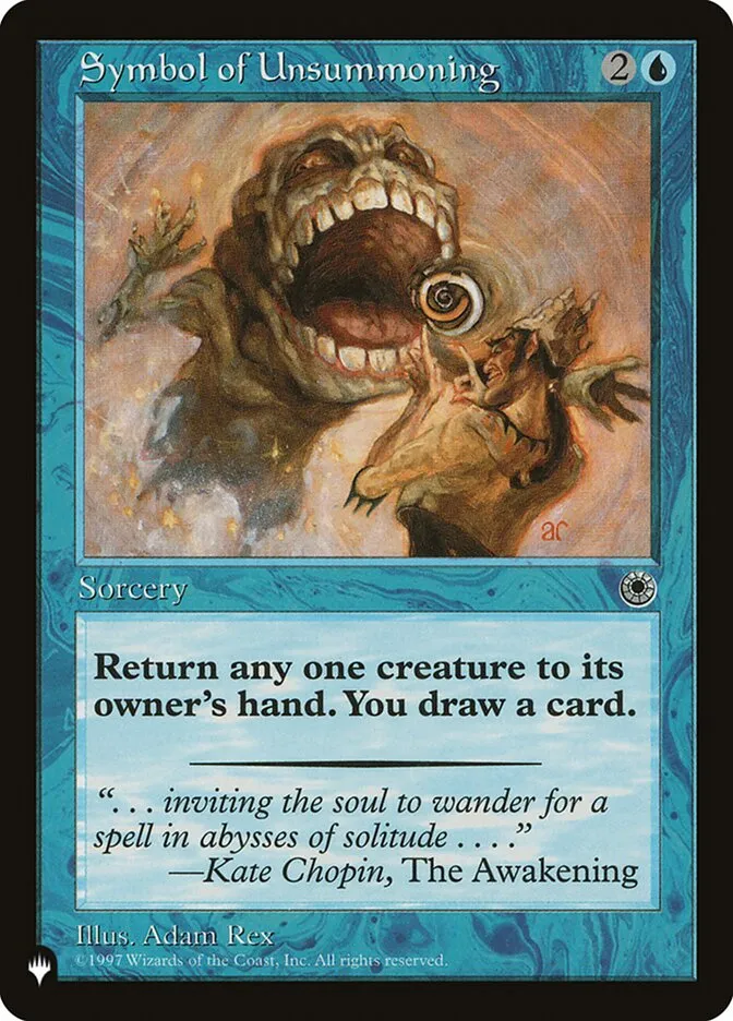 2020 The List Symbol of Unsummoning #POR-70 common card image