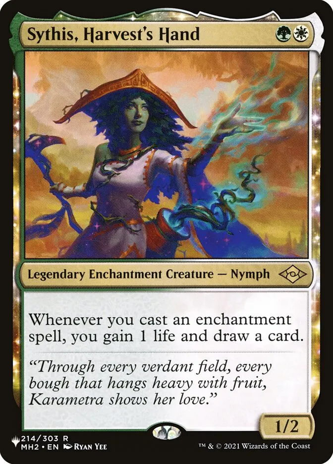 2020 The List Sythis, Harvest's Hand #MH2-214 rare card image