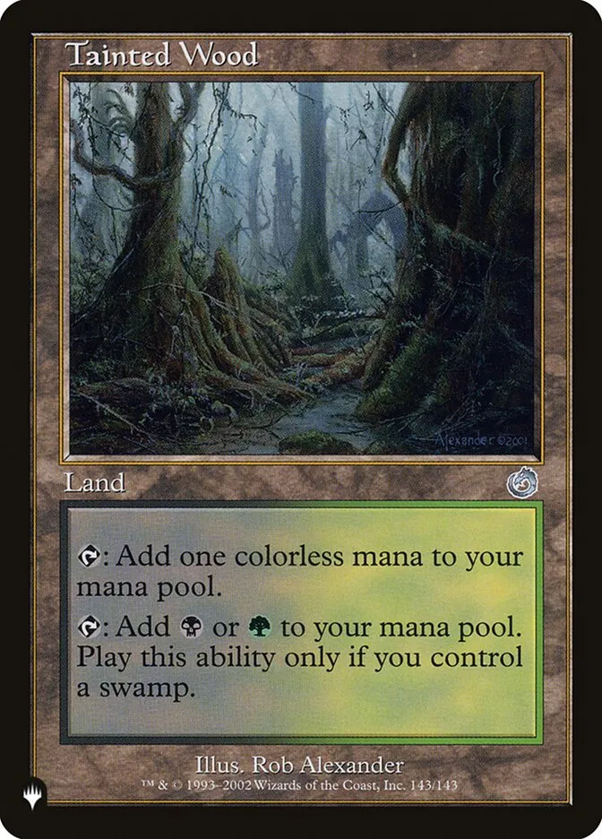 2020 The List Tainted Wood #TOR-143 uncommon card image