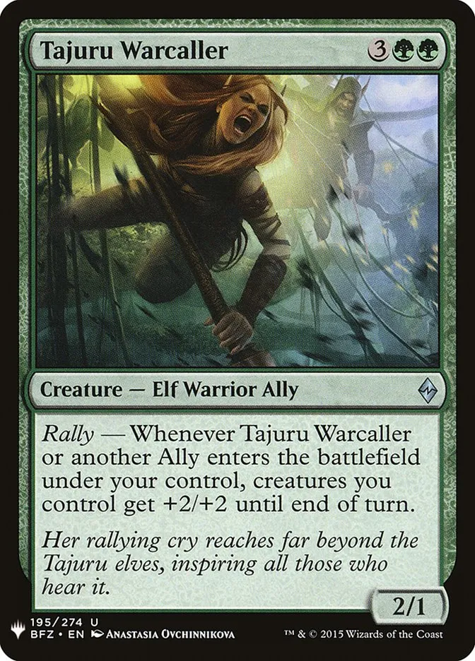 2020 The List Tajuru Warcaller #BFZ-195 uncommon card image