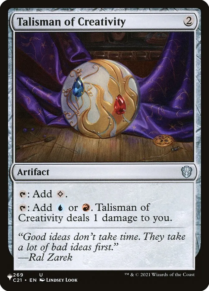 2020 The List Talisman of Creativity #C21-269 uncommon card image