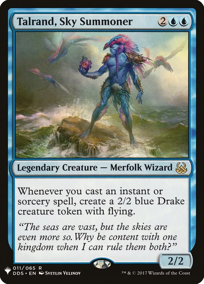 2020 The List Talrand, Sky Summoner #DDS-11 rare card image