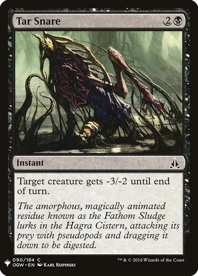 2020 The List Tar Snare #OGW-90 common card image