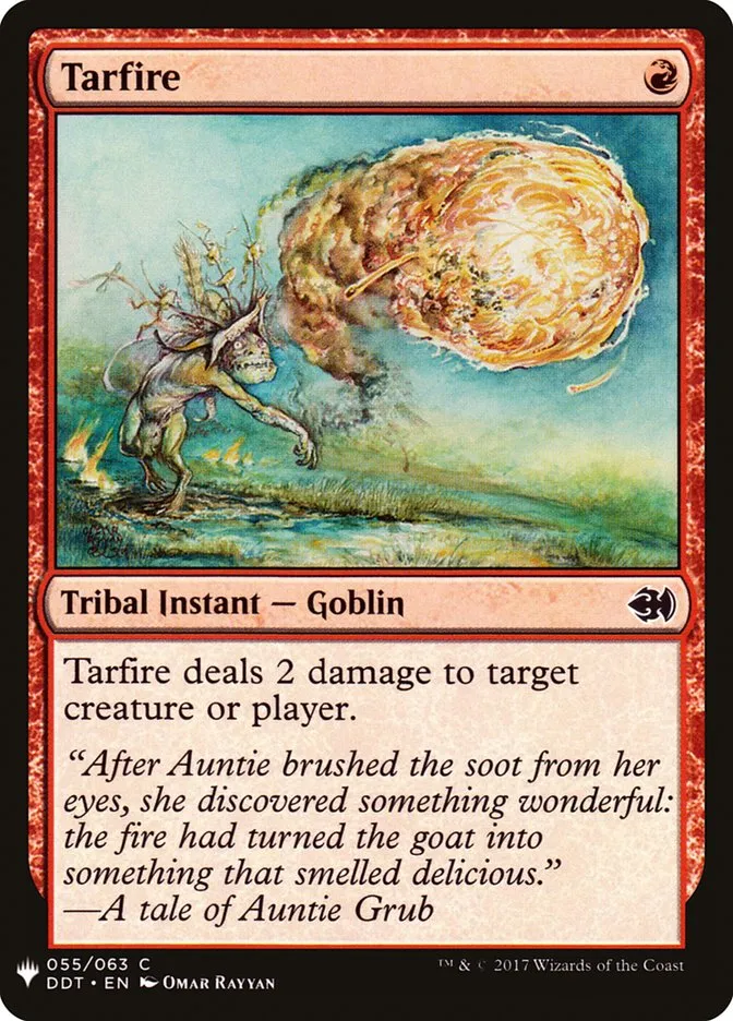 2020 The List Tarfire common #DDT-55 common card image