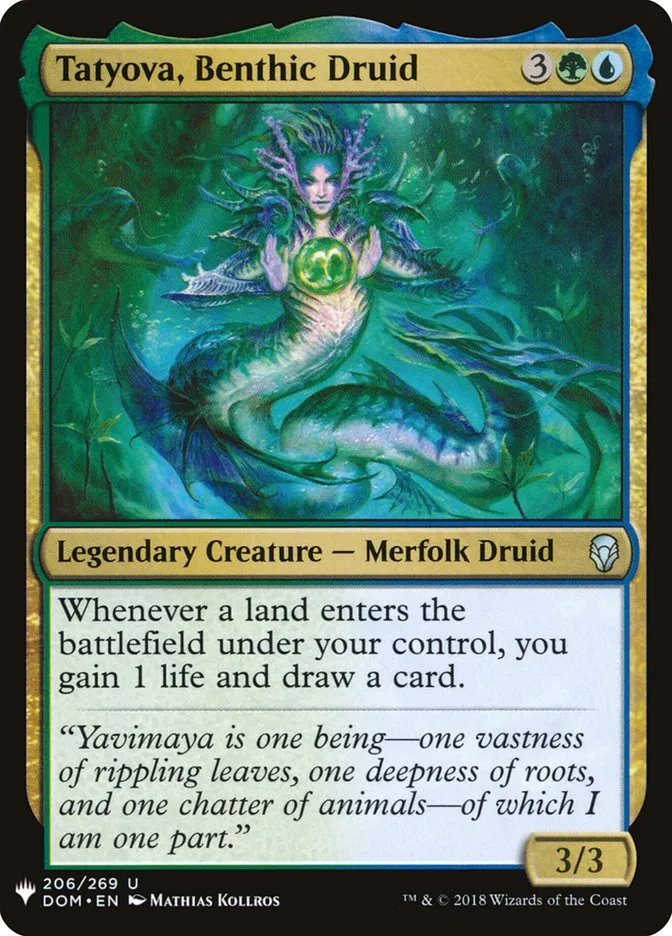 2020 The List Tatyova, Benthic Druid #DOM-206 uncommon card image
