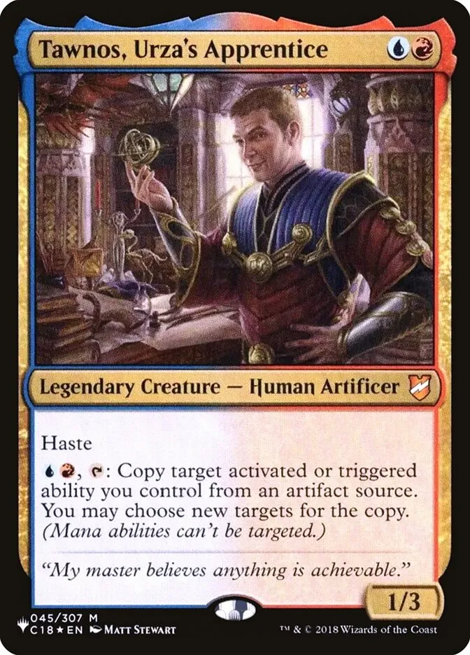 2020 The List Tawnos, Urza's Apprentice #C18-45 mythic card image