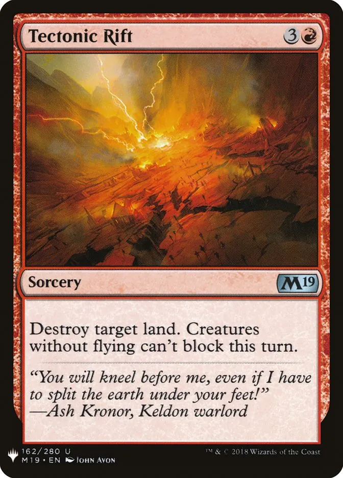 2020 The List Tectonic Rift #M19-162 uncommon card image