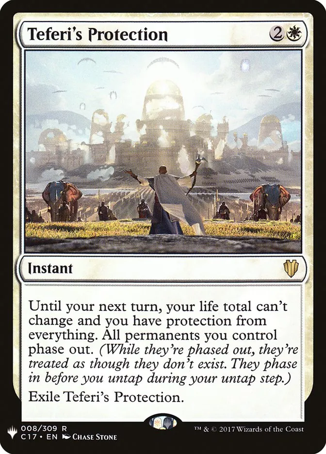 2020 The List Teferi's Protection #C17-8 rare card image