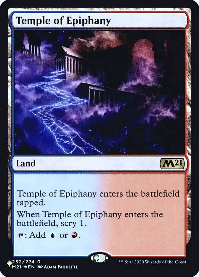 2020 The List Temple of Epiphany #M21-252 rare card image