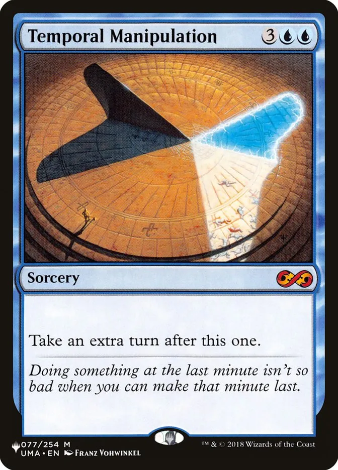 2020 The List Temporal Manipulation mythic #UMA-77 mythic card image