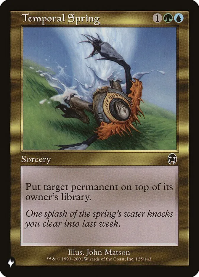 2020 The List Temporal Spring #APC-125 common card image