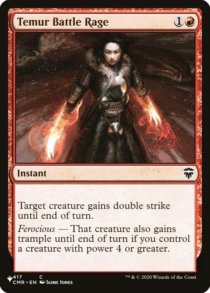 2020 The List Temur Battle Rage #CMR-417 common card image