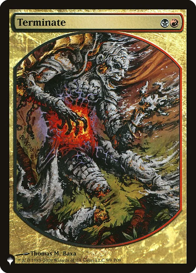 2020 The List Terminate #P09-9 rare card image