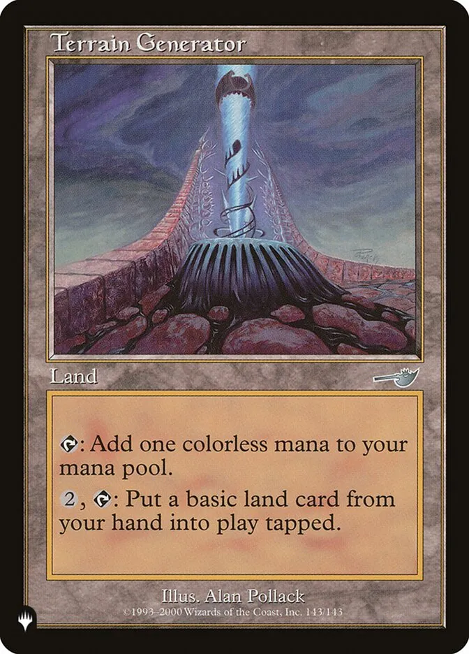 2020 The List Terrain Generator #NEM-143 uncommon card image
