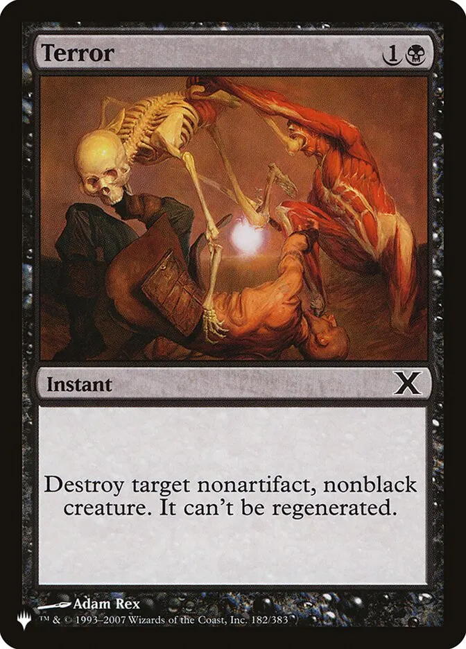 2020 The List Terror common #10E-182 common card image
