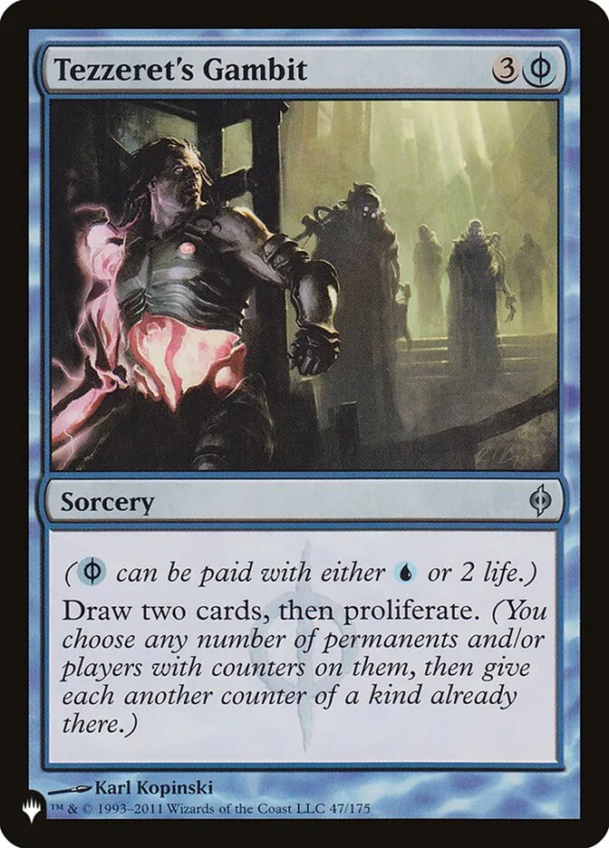 2020 The List Tezzeret's Gambit #NPH-47 uncommon card image