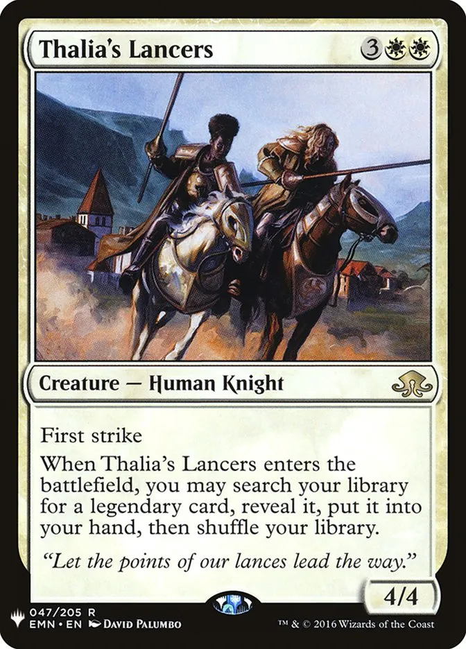 2020 The List Thalia's Lancers #EMN-47 rare card image