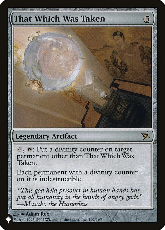 2020 The List That Which Was Taken #BOK-162 rare card image