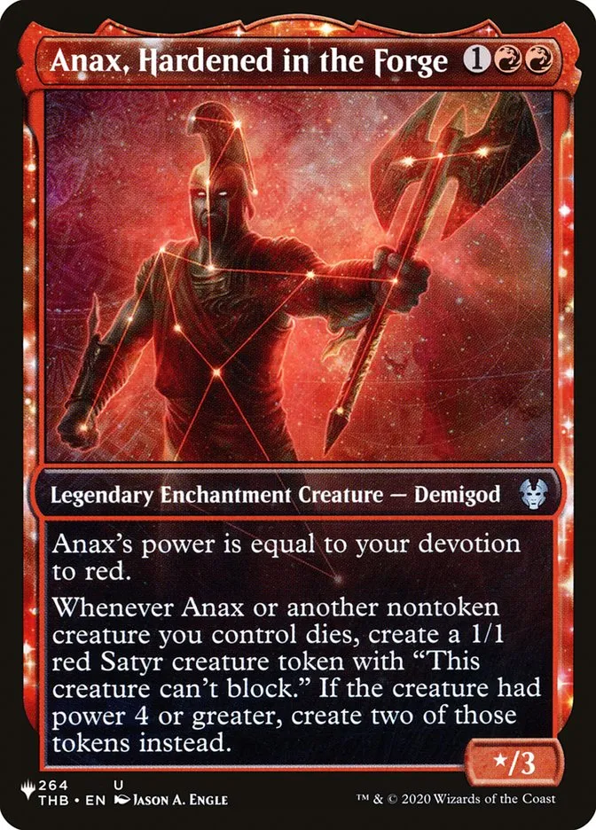 2020 The List Anax, Hardened in the Forge #THB-264 uncommon card image