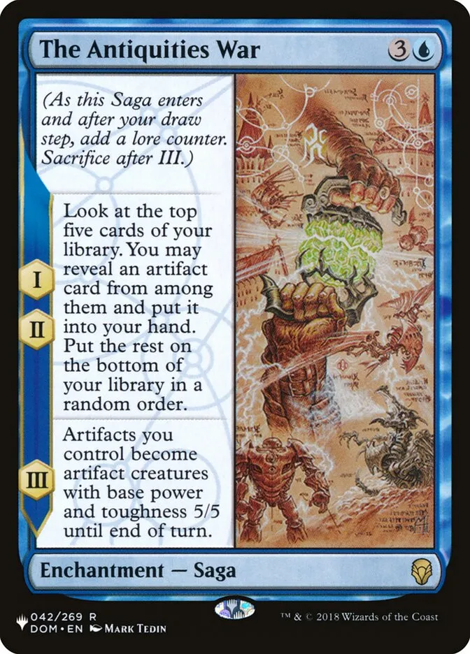 2020 The List The Antiquities War #DOM-42 rare card image