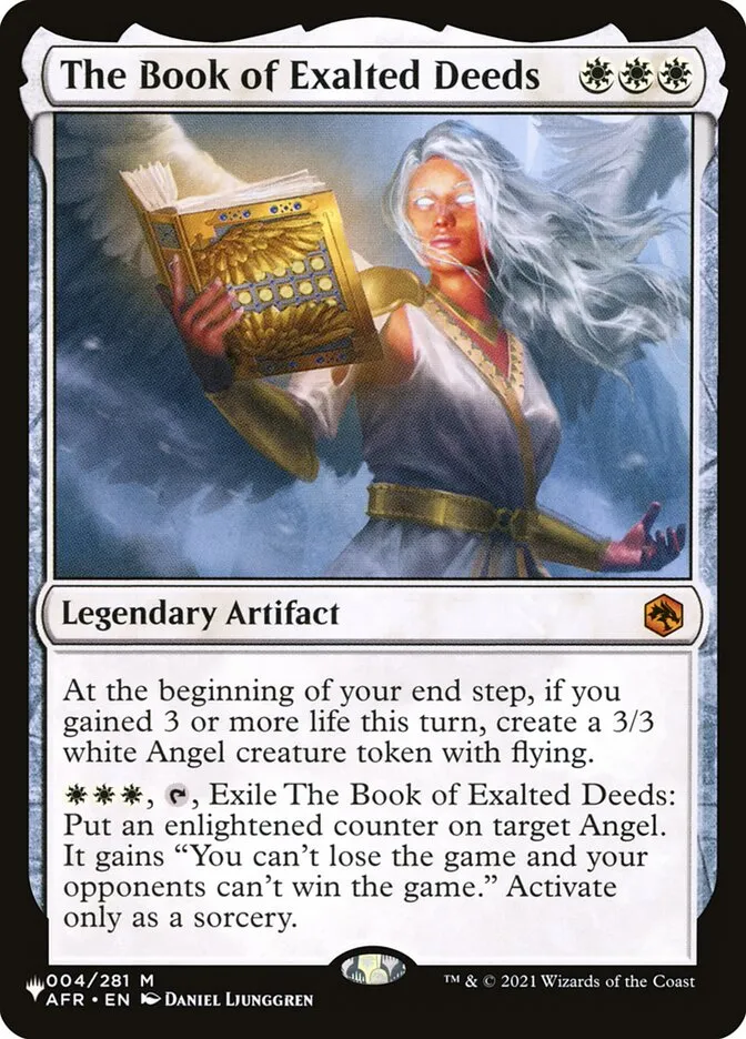 2020 The List The Book of Exalted Deeds #AFR-4 mythic card image