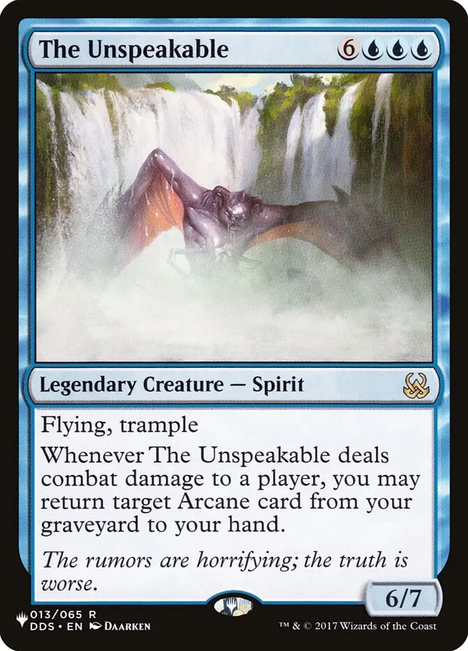 2020 The List The Unspeakable #DDS-13 rare card image