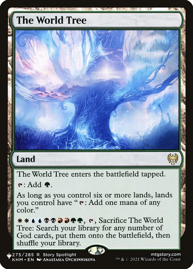 2020 The List The World Tree #KHM-275 rare card image
