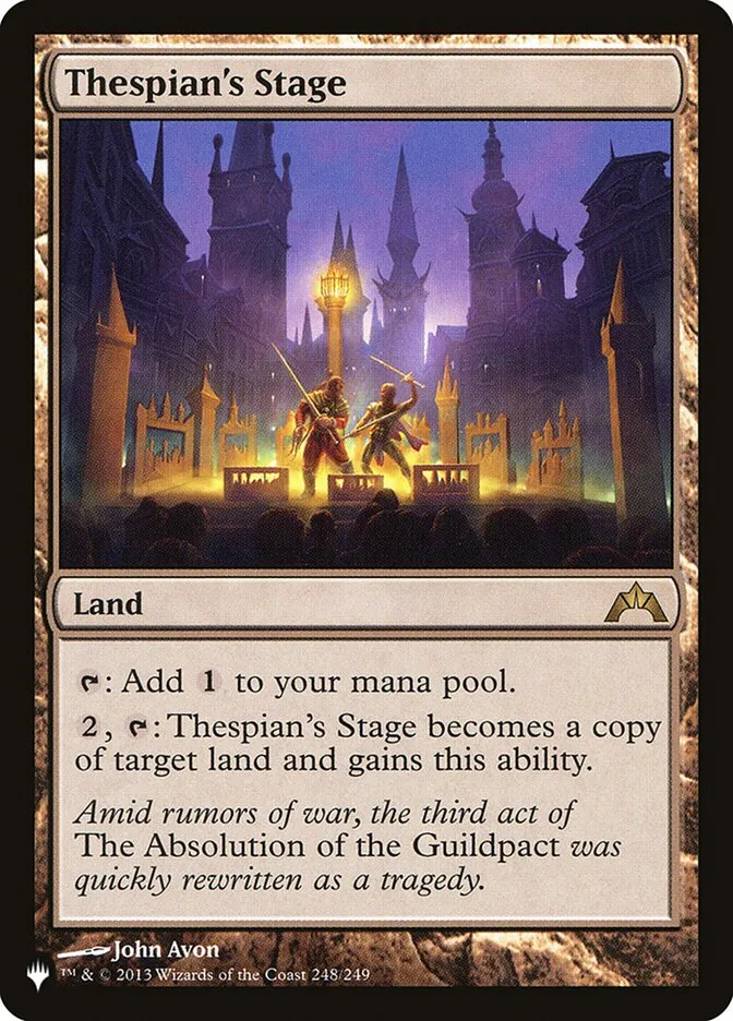 2020 The List Thespian's Stage #GTC-248 rare card image