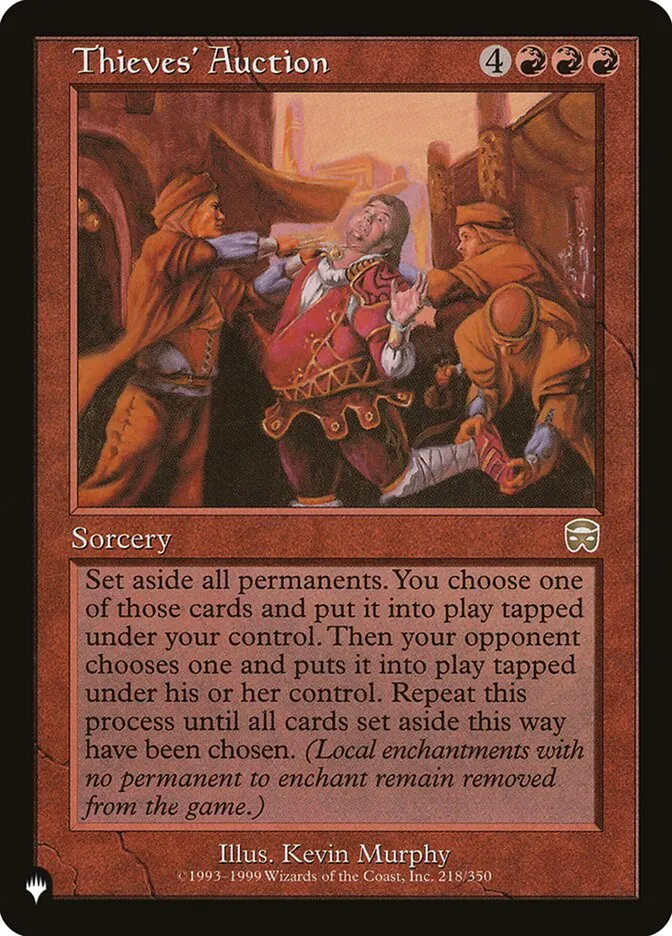 2020 The List Thieves' Auction #MMQ-218 rare card image