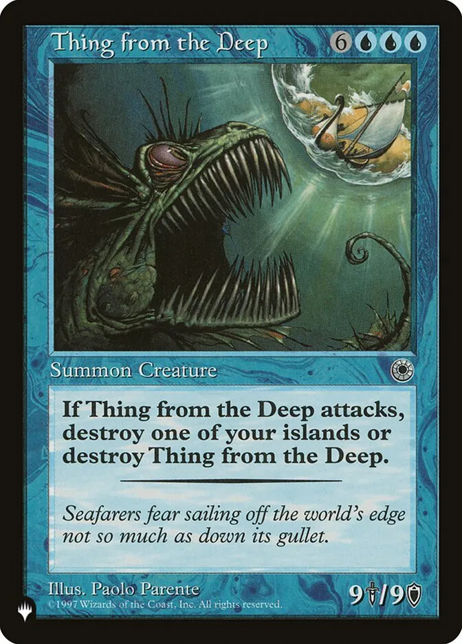 2020 The List Thing from the Deep #POR-73 rare card image