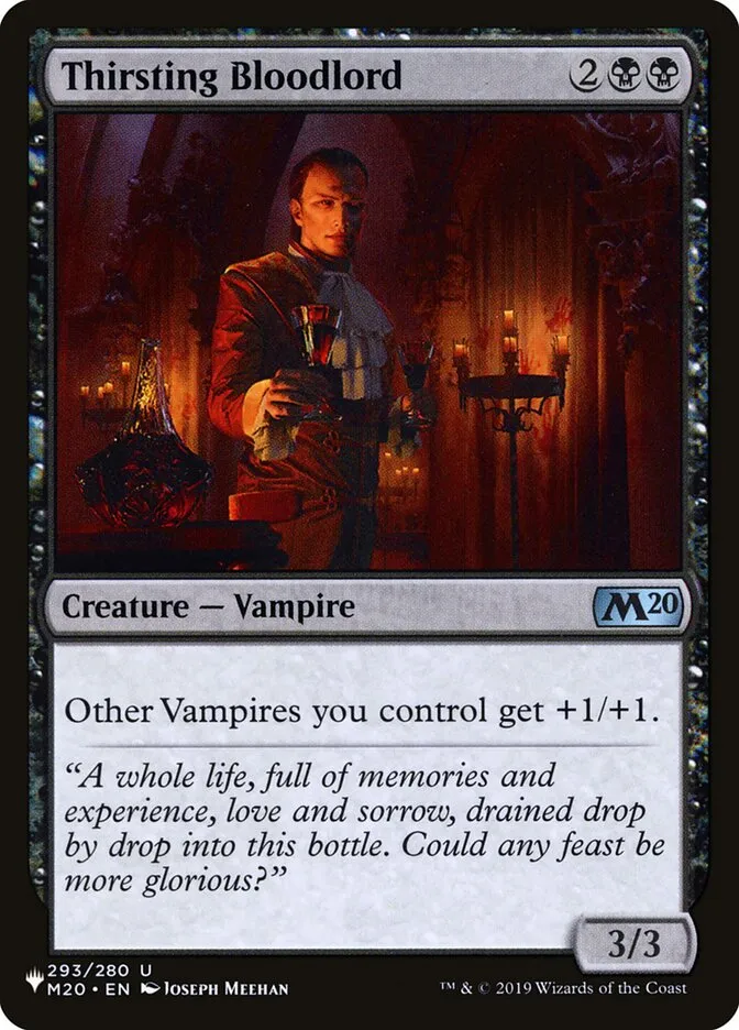 2020 The List Thirsting Bloodlord #M20-293 uncommon card image