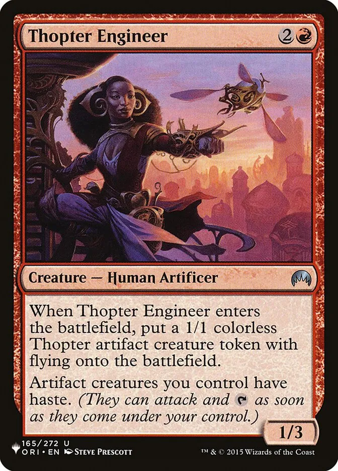 2020 The List Thopter Engineer uncommon #ORI-165 uncommon card image
