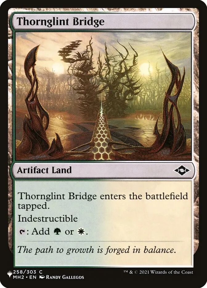 2020 The List Thornglint Bridge #MH2-258 common card image