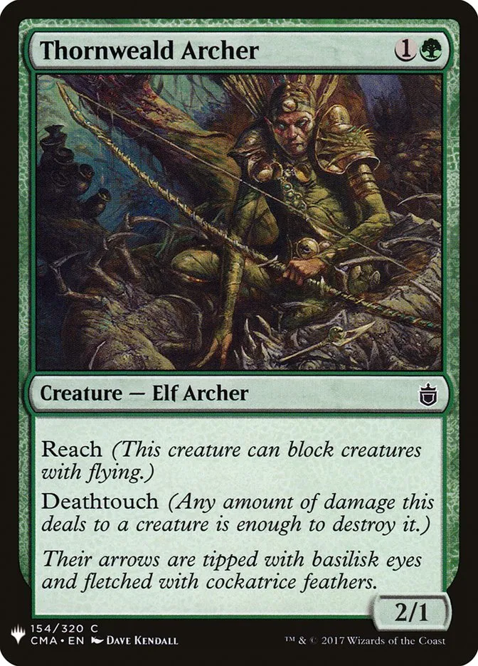 2020 The List Thornweald Archer #CMA-154 common card image