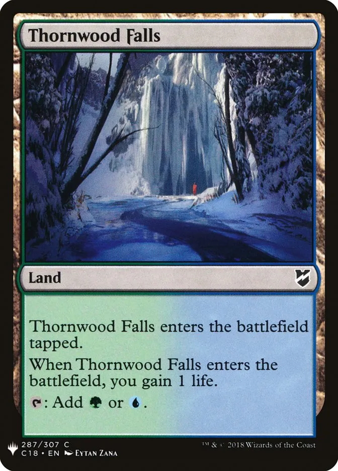 2020 The List Thornwood Falls #C18-287 common card image