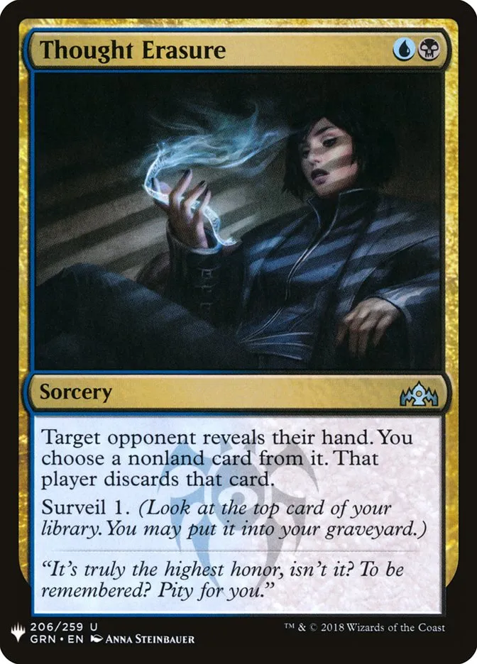 2020 The List Thought Erasure #GRN-206 uncommon card image