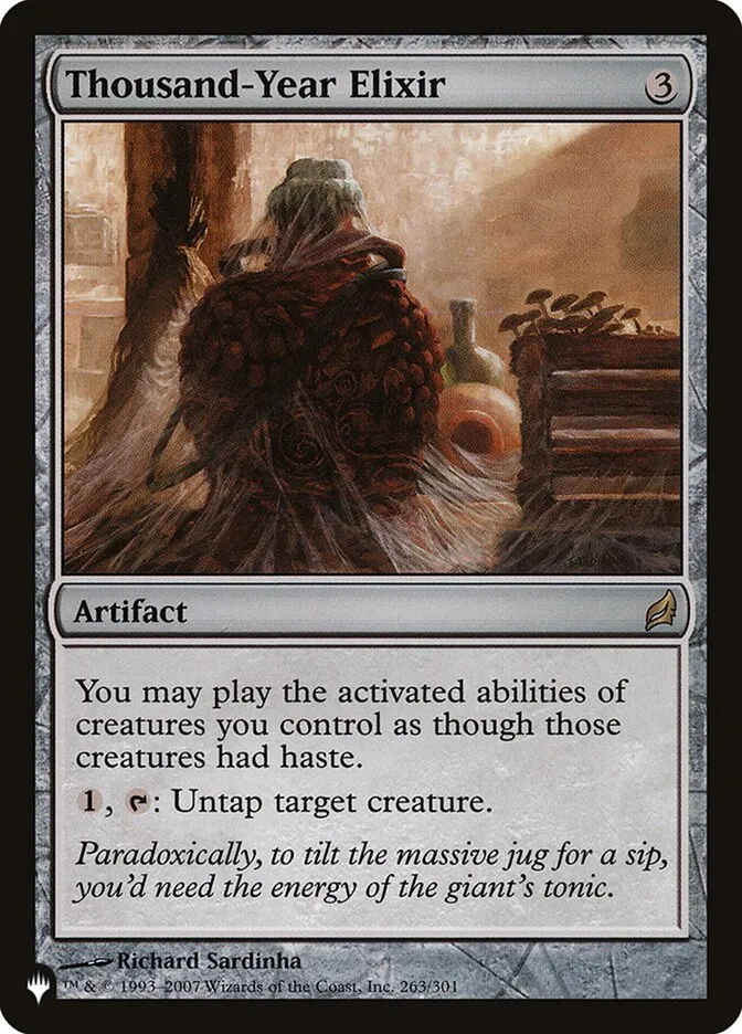 2020 The List Thousand-Year Elixir rare #LRW-263 rare card image