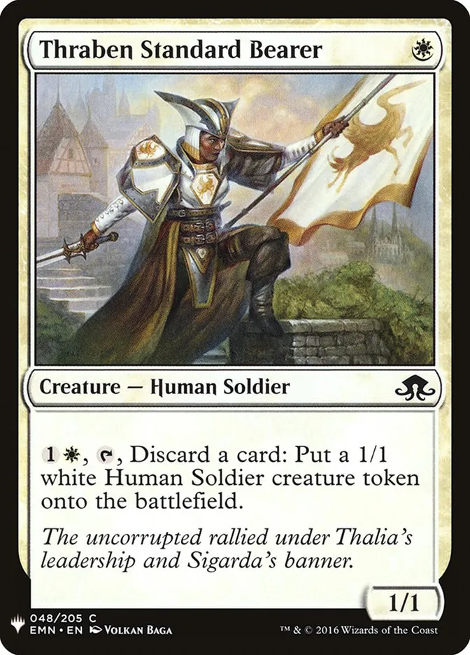 2020 The List Thraben Standard Bearer #EMN-48 common card image