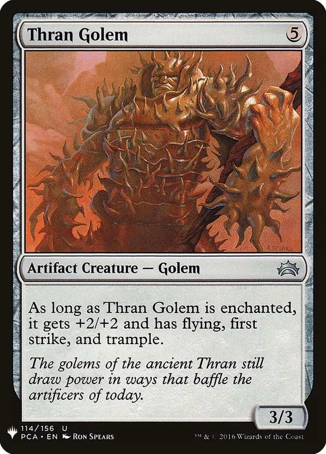 2020 The List Thran Golem uncommon #PCA-114 uncommon card image