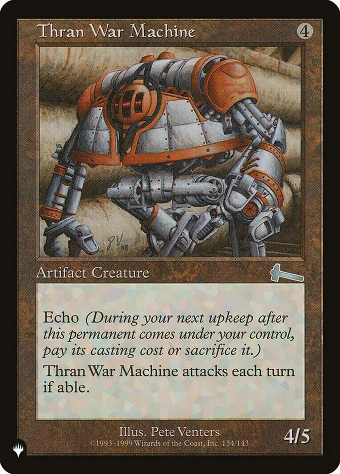 2020 The List Thran War Machine uncommon #ULG-134 uncommon card image