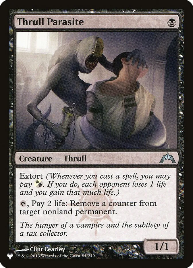 2020 The List Thrull Parasite #GTC-81 uncommon card image