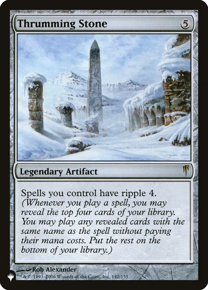 2020 The List Thrumming Stone #CSP-142 rare card image