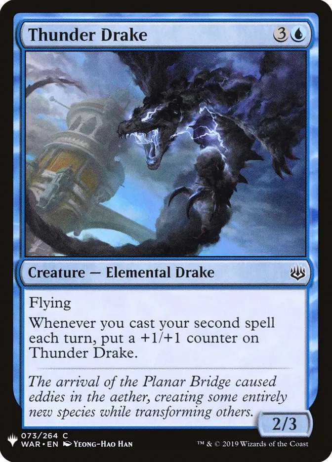 2020 The List Thunder Drake #WAR-73 common card image