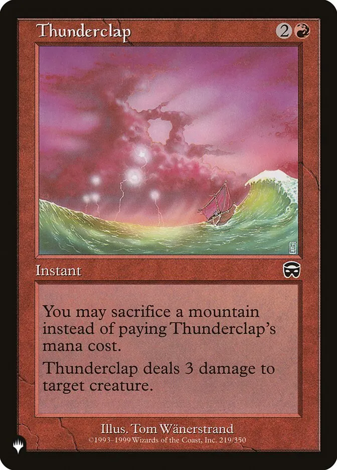 2020 The List Thunderclap common #MMQ-219 common card image