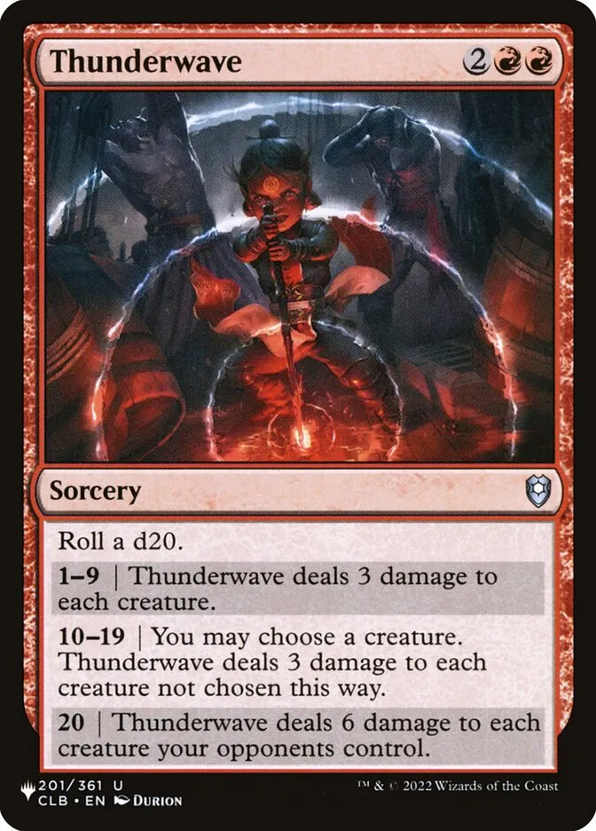 2020 The List Thunderwave uncommon #CLB-201 uncommon card image