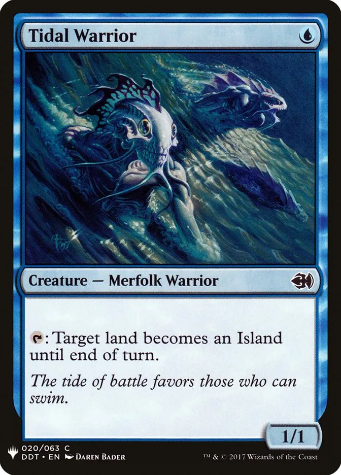 2020 The List Tidal Warrior common #DDT-20 common card image