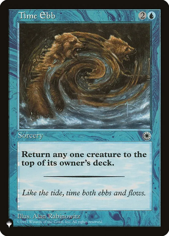 2020 The List Time Ebb common #POR-75 common card image